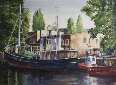 Original Ship Paintings by Eimis Prismontas