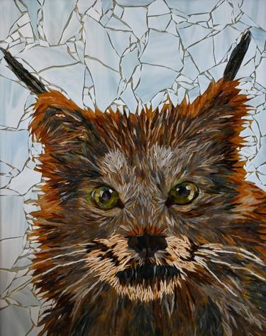 Original Realism Animal Collage by Sylvia Grantins