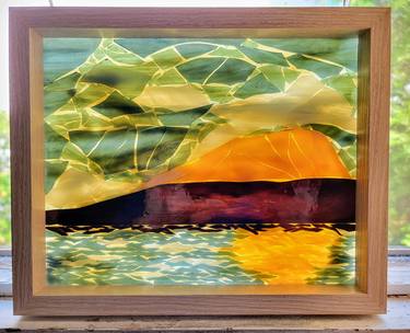 Original Fractal Landscape Collage by Sylvia Grantins