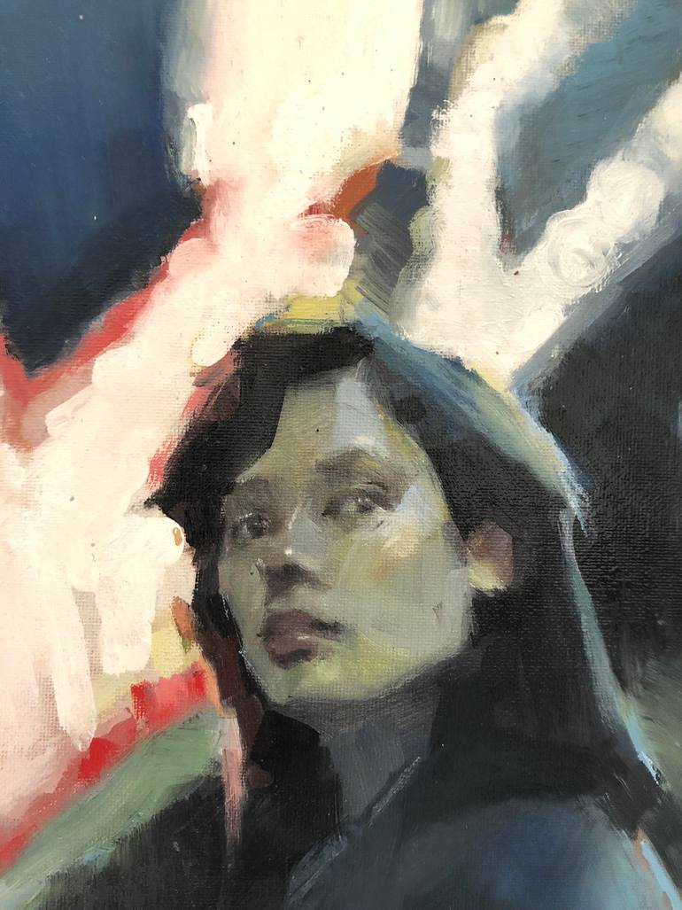 Original Expressionism People Painting by Janay Everett