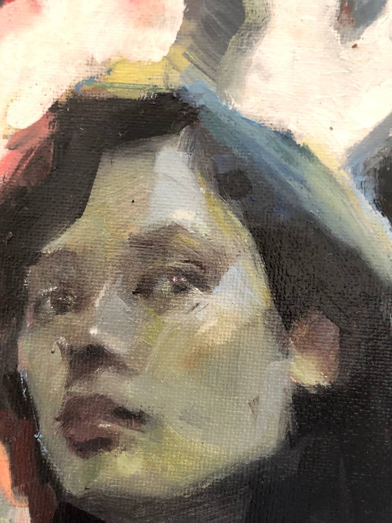 Original Expressionism People Painting by Janay Everett