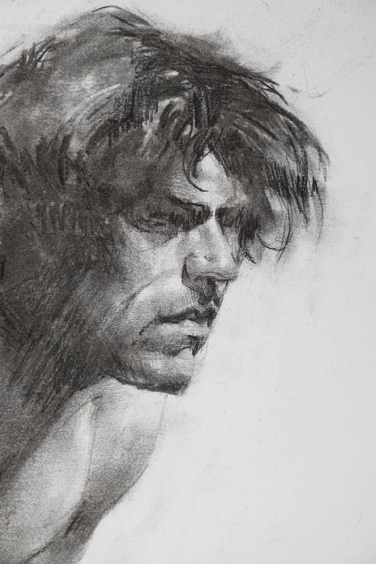 Original Expressionism People Drawing by Janay Everett