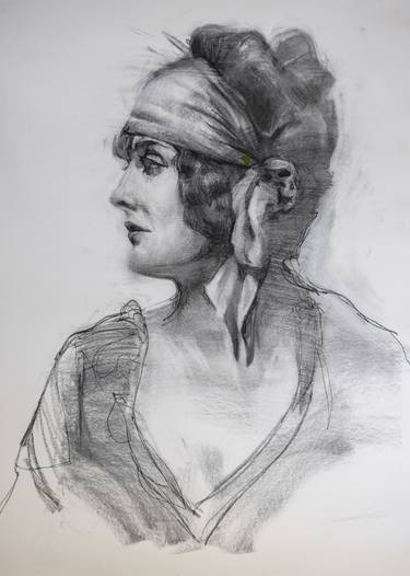 Original Expressionism Women Drawings by Janay Everett