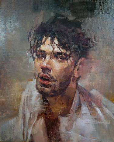 Original Figurative Men Paintings by Janay Everett