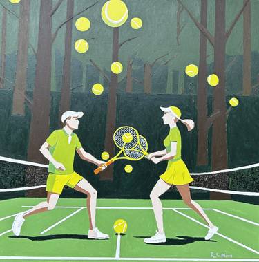 Original Contemporary Sports Painting by Robert Moore