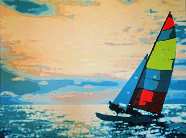 Original Sailboat Paintings by Robert Moore