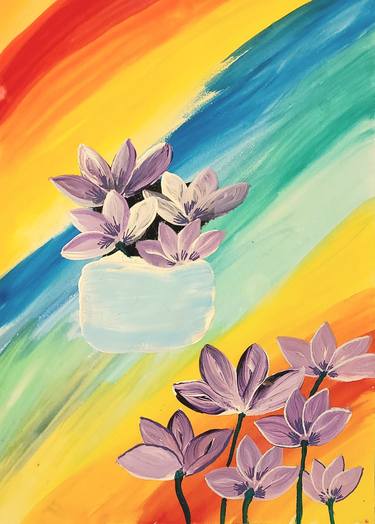 Print of Impressionism Floral Paintings by Jordan Simpson
