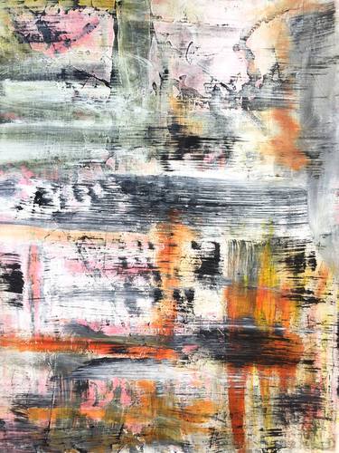 Original Abstract Expressionism Abstract Painting by Wafa Love