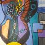 Made with acrylic and gesso on canvas, covered in a protective acrylic layer.

48x30 inches.

Made in 2019