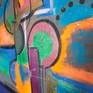 This original painting is named "Timeless Love." I was inspired by my love for spray paint and drippy art. I love the style and look of when the paint is dripping down on the canvas. I felt free while painting it and hoping the viewer can catch all of the fun moments in this painting.
