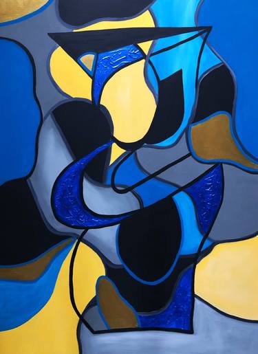 Original Cubism Abstract Paintings by Autumn Flynn