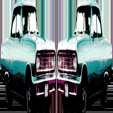 Print of Abstract Car Mixed Media by Deric Neufeld