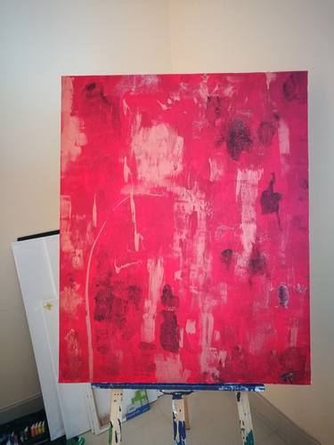 Original self portrait Abstract Painting by Joanne Tracey Heaton