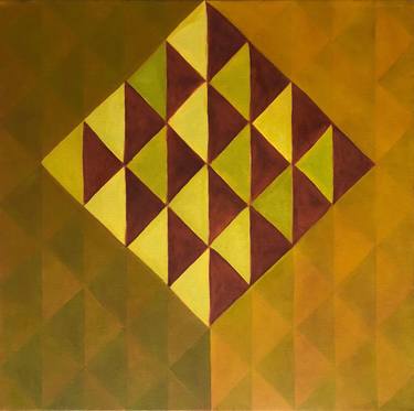Original Abstract Geometric Paintings by Susan Kiefer