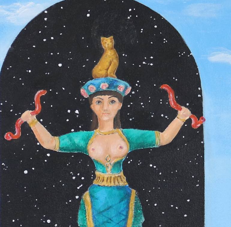 Original Classical mythology Painting by Susan Kiefer