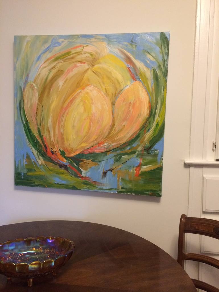 Original Modern Floral Painting by Susan Kiefer