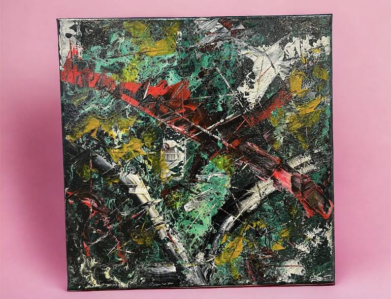 Original Abstract Expressionism Abstract Painting by David Ditroi