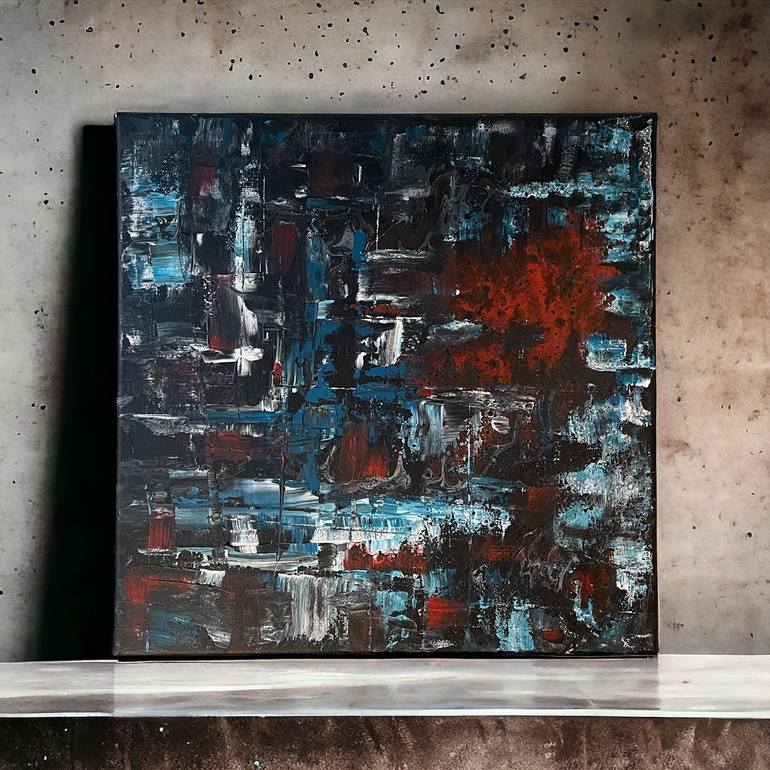 Original Abstract Expressionism Abstract Painting by David Ditroi