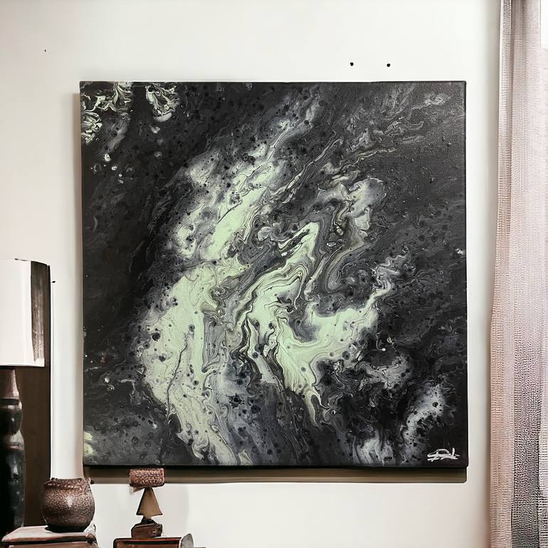 Original Abstract Love Painting by David Ditroi