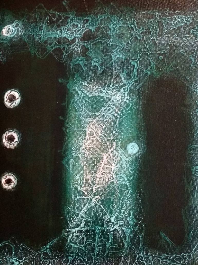 Original Abstract Expressionism Abstract Painting by Kaushlendra Pratap Singh