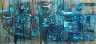Original Abstract Expressionism Abstract Paintings by Kaushlendra Pratap Singh