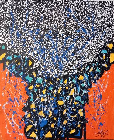 Original Abstract Painting by marco stazzini aka STOZ