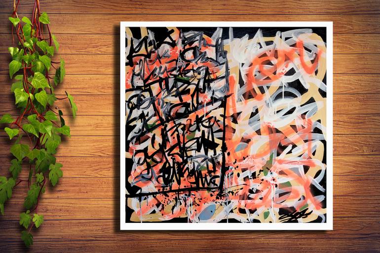 Original Abstract Graffiti Painting by marco stazzini aka STOZ