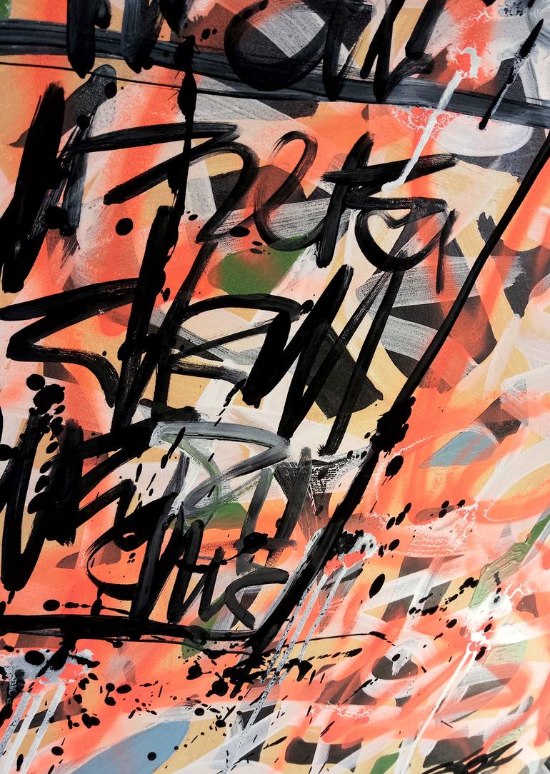 Original Abstract Graffiti Painting by marco stazzini aka STOZ