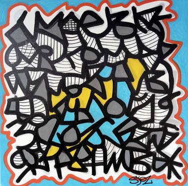 Print of Abstract Expressionism Graffiti Paintings by marco stazzini aka STOZ