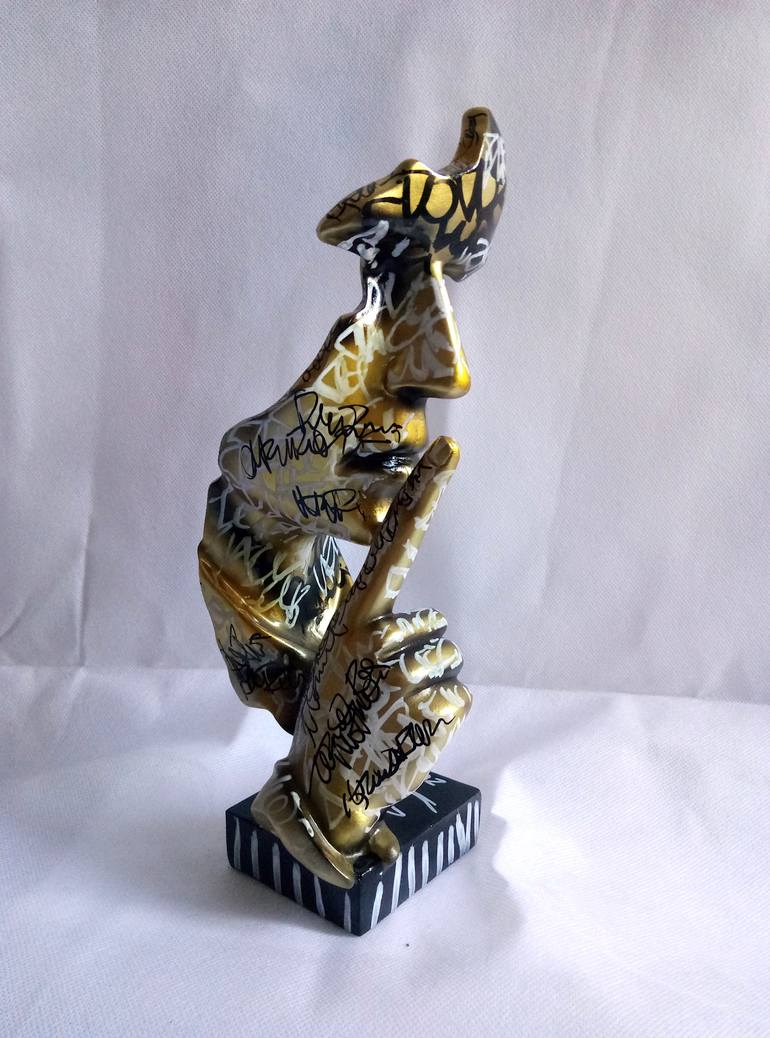 Original Abstract Expressionism Graffiti Sculpture by marco stazzini aka STOZ