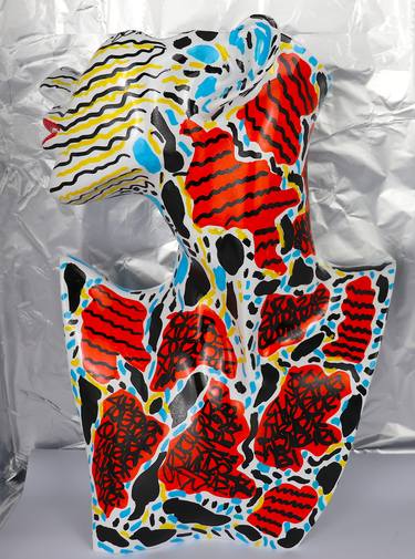 Original Abstract Expressionism Graffiti Sculpture by marco stazzini aka STOZ