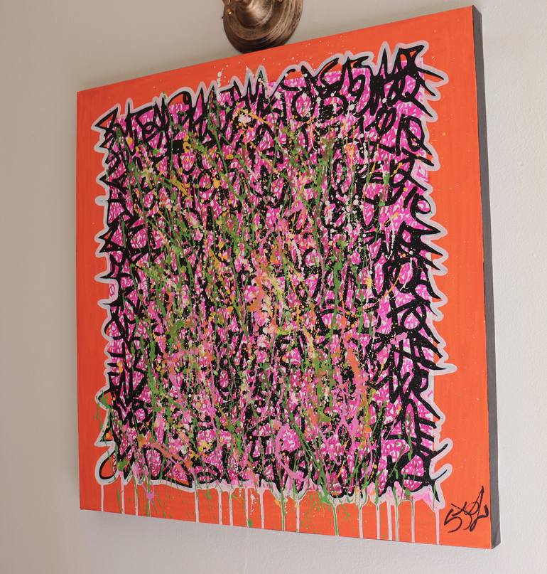 Original Abstract Graffiti Painting by marco stazzini aka STOZ