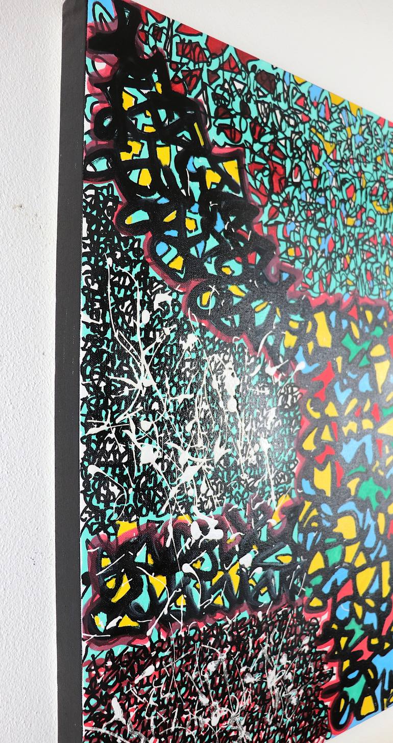 Original Abstract Painting by marco stazzini aka STOZ