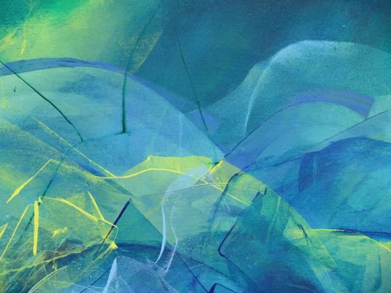 Original Abstract Garden Painting by Jessica Hendrickx