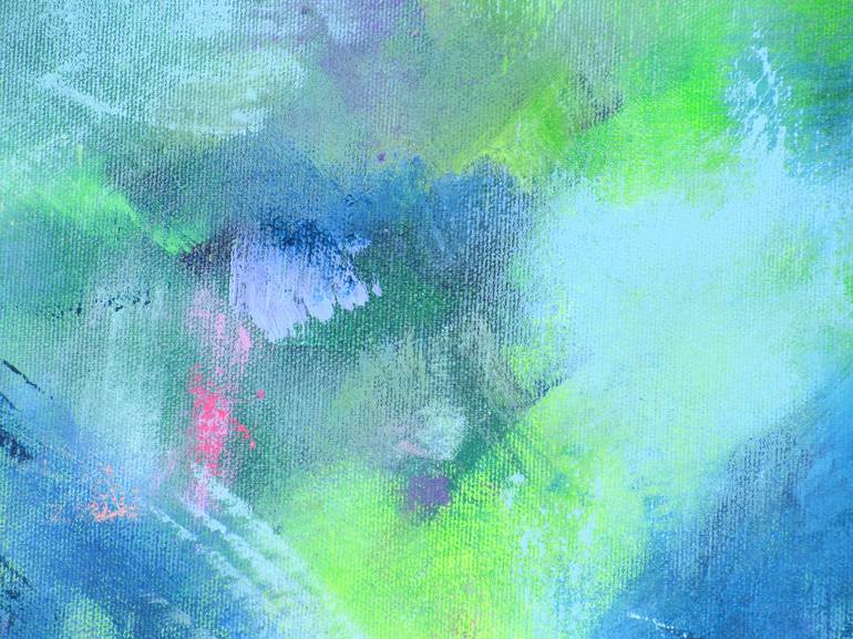 Original Abstract Garden Painting by Jessica Hendrickx