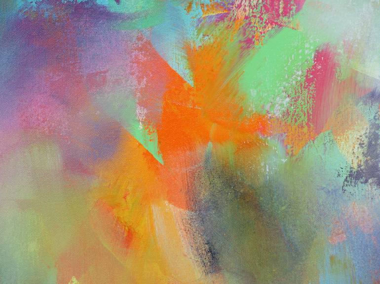 Original Abstract Floral Painting by Jessica Hendrickx