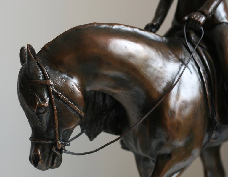 Original Figurative Horse Sculpture by Dorie Wardie