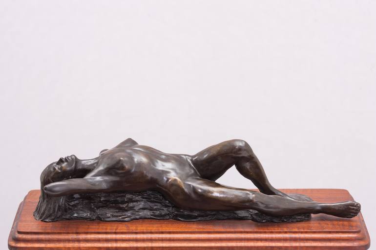 Original Figurative Nude Sculpture by Dorie Wardie