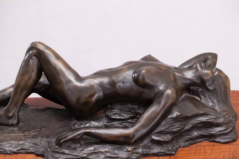 Original Figurative Nude Sculpture by Dorie Wardie