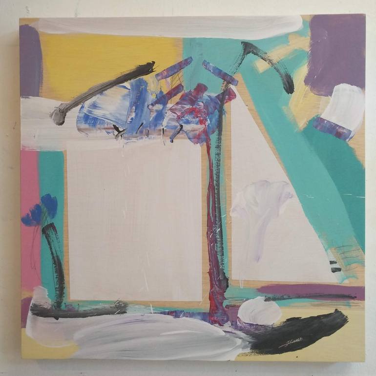 Original Abstract Expressionism Abstract Painting by Jesus Cuenca Calero