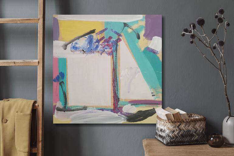 Original Abstract Expressionism Abstract Painting by Jesus Cuenca Calero