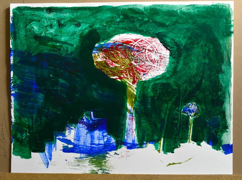 Original Expressionism Landscape Painting by Jesus Cuenca Calero