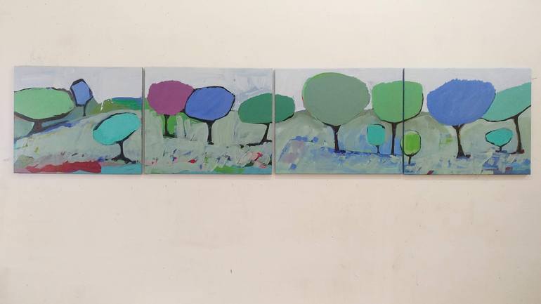 Original Conceptual Landscape Painting by Jesus Cuenca Calero