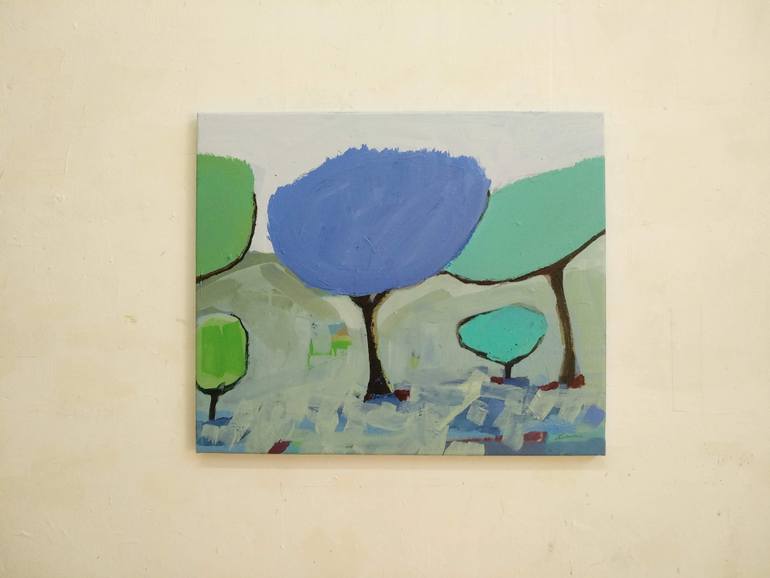 Original Conceptual Landscape Painting by Jesus Cuenca Calero