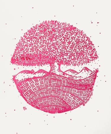 Magenta Silk Screen #LoveYourselfTree thumb