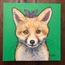 This is an original painting of a sweet Fox 'Scout', it is 12x12x1.5" deep on gallery wrapped stretched canvas. All materials are museum quality. I love what I do and will be sure you are 100% satisfied with your purchase!
Purchase of painting does not include reproduction rights.
I am excited to announce that much of my art has been licensed by a large art publisher, prints of my dog and farm animal art have been in Pier One, Home Goods, At Home Stores and TJ Maxx :)