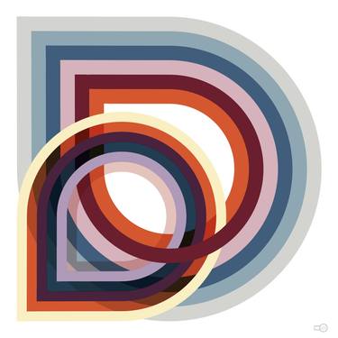 Original Abstract Geometric Printmaking by Leigh Bagley