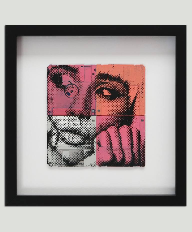 Original Pop Art Portrait Mixed Media by ROCO Studio