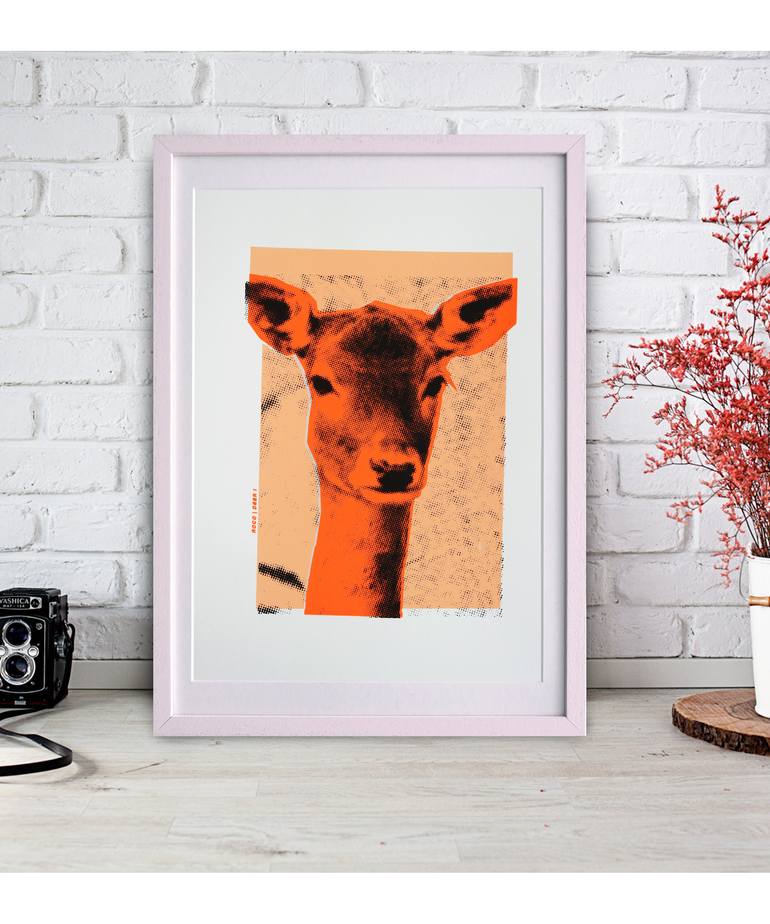 Original Modernism Animal Printmaking by Roco Studio