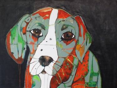 Print of Pop Art Animal Paintings by Janicke Johansen